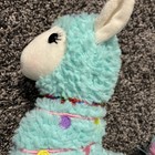 Cuddly Soft Blue Alpaca Llama Lamb Toy -12   Stuffed Animal Cushion Plush