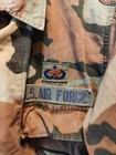 Vintage U s  Air Force Military Jacket Size L Camouflage Ferguson Patch