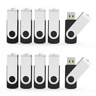 Lot 100 1gb-64gb Usb2 0 Flash Drive Swivel Pen Thumb Drive Rotating Memory Stick