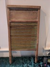 Vintage National Washboard Co  No 0401 Chicago Saginaw Memphis 12x24  Wood Metal