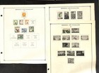 Rhodesia   Nyasaland Stamp Collection 9 Scott International Pgs 1891-1968  bg 