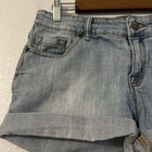 Bdg Shortie Denim Jean Shorts Rolled Hem Womens 10 Cotton Light Wash Mid Rise