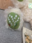 Vintage Mohair Teddy Bear Flower Series Lily Of The Valley W Green Eyes Hermann