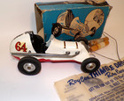 Vintage Roy Cox Thimble Drome Champion Race Car  64  Original Rare Blue Box