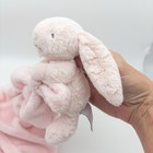Jellycat Pink Bashful Bunny Rabbit Plush Baby Security Blanket Lovey Soother