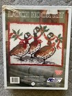 Christmas Snow Geese Vintage Latch Hook Kit - New - 18 x24 -printed Canvas-nyc
