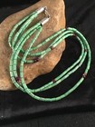 Spiny Oyster   Turquoise Bead Navajo Sterling Silver Necklace 21    8720
