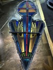 Early Antique Period Gothic Stained Glass Window Fragment Spectacular 