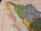 Large 1955 Mapa Completo De La Republica Mexicana Jesus Gui  o Martinez Railroad