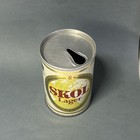 Vintage Skol Lager 9 68oz Steel Beer Can Pull Tab - Rare Uk Collectible