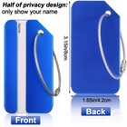 22 Pcs Luggage Tags Business Card Holder Aluminum Metal Travel Id Bag Tag For   