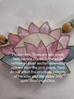 Unsigned Lee Sands Mother Of Pearl Abalone Lotus Flower Beaded Necklace 1980s