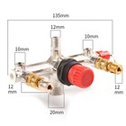 New Air Compressor Pressure Valve Switch Control Manifold Regulator Gauges Tool