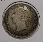 Rare      1858 Canadian 20 Cent Coin   92 5  Silver     Currency Money Unusual  