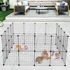 Pet Playpen  Small Animal Cage Indoor Portable Metal Wire Yard Fence 