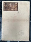 Raphael Soyer  handmade  Drawing On Old Paper Signed   Stamped  Vtg Art