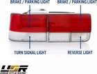 Usr 92-93 Accord Tail Lights - Jdm Style Red clear Rear Tail Lamps Set  left   R