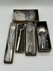 Vintage Mcm Cocktail Barware  Neiman Marcus- Silver Plate- 5 Piece Set-italy Nos