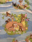Vintage Walt Disney Productions Bambi   Friends Twin Flat Sheet  Sears Rhobuck