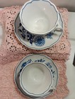 2 Sets  4 Pc  Hutshenreuther Meissen Blue Onion   Demitasse Cups   Saucers 