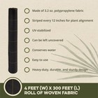 Dewitt Sunbelt 3 2 Oz 4  X 300  Woven Weed Barrier Landscape Fabric Ground Cover