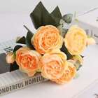 Large Silk Peony Artificial Flowers Wedding Bouquet Home Party Outdoor Decor