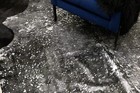 New Metallic Black And Silver Cowhide Rug Cow Skin Size 5x7 Feet Free Shipping
