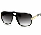 Men Sunglasses Black Lens Designer Shades Fashion Classic Hip Hop Rapper Square
