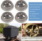 4pc Mining Ore Car Small Track Mine Cart Wheel Cast Iron 7 1 4 Diameter For Lg