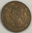 1888 Canada Large One Cent Coin Rare Canadian 1 Penny Queen Victoria Bronze Km 7