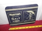 Vintage Unused 8 X 6 In Morton s Salt  Advertising Sign Tin Metal Tacker - Z 510