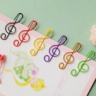 30pcs Music Paper Clips Metal Musical Bookmark Paper Clips For School Office