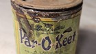 Vintage Par-o-keet Lacquer Can W some Lacquer Paint Hardware Store Advertising