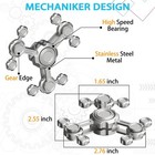Metal Fidget Spinner Toy For Adults Kids - Anxiety Stress Relief Hand Spinner