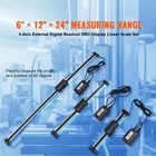 Digital Readout 6     12     24   Linear Scale 3 Axis Dro Display Kit