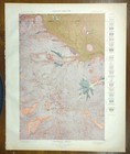 Vintage 1904 Usgs Map Yellowstone National Park Wyoming Old Antique Crandall