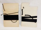 Vintage Black Elastic Cord On Original Cards Round Flat New
