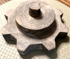 Vintage 3 Tiered Wood Baxter Foundry Handmade Industrial Gear Mold Pattern 9 