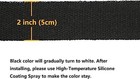  Black Fiberglass Exhaust Header Wrap 2  X 16 5  With 5pcs 11 8 Inch Stainless 