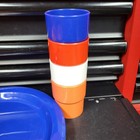 Vintage Plastic Cups Plates And Bowls Set Of 19 Pcs 70s Late 60s