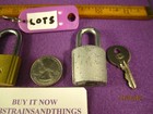 Old Vintage 5 Pc Pad Lock Tiny Mini Trinket Jewerly Corbin Master Elgin Lot No 5