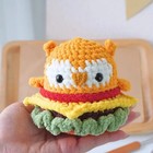 Hamburger Owl Crochet  Handmade Crochet Amigurumi Toy Gift  Amigurumi Toy