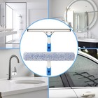 Professional Window Cleaning Kit 14in  With Silicone Squeegee Blade  Microfib   