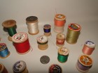 40 Lot  Vtg Wooden Sewing Spools