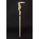 Handmade Unique Style Hand Carved Mermaid Head Walking Stick Wooden Gift Cane