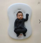 Snuggle Infant Lounger Organic Cotton Light blue-gray New Design