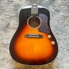 Custom Vintage 50s J160e Sunburst Acoustic Guitar Mahogany Back side Ship Us