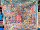 Antique Kamasan Painting   Langse Bali  indonesia 33  X 35    19th Century