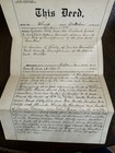 1913 Land Deed Paradise Twp York County pa Wolf To Shelly