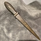 Vintage Titan Brass Works Advertising Letter Opener Bellefonte  Pa Nice Patina 